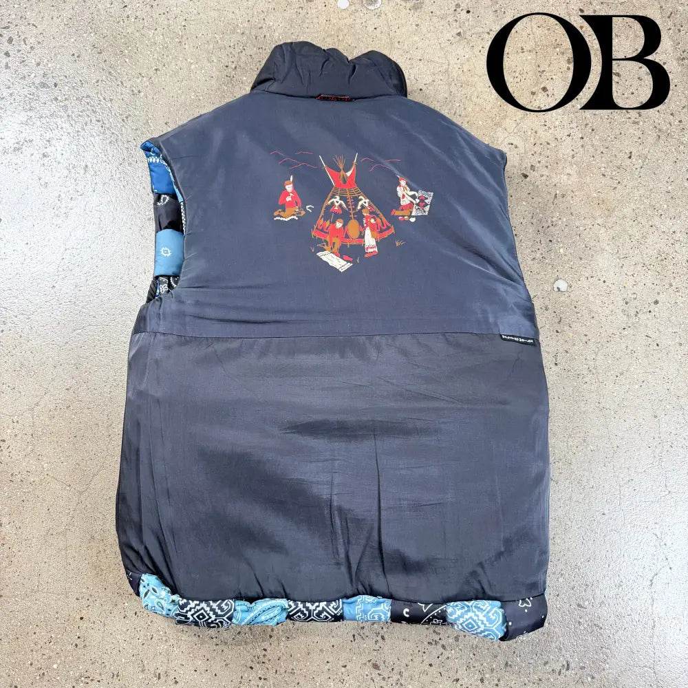 Kapital Reversible Woven Puffer Vest 4 outerwear