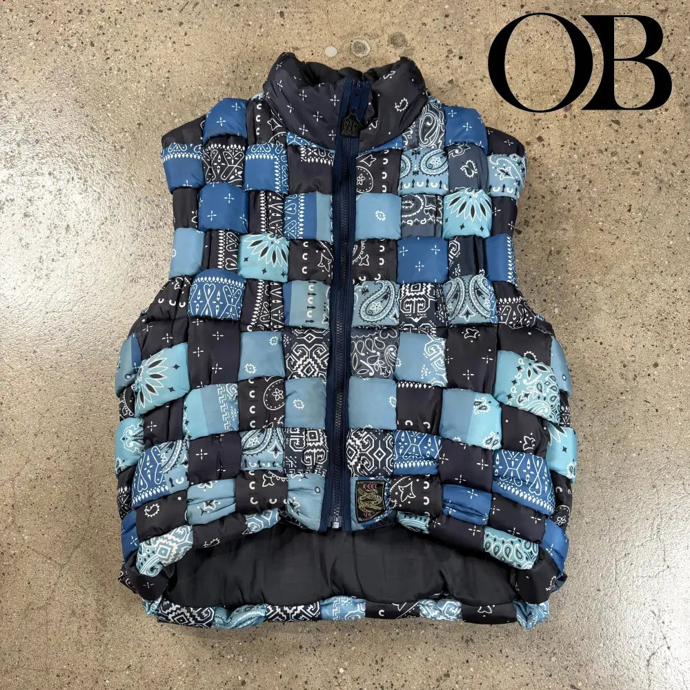 Kapital Reversible Woven Puffer Vest 4 outerwear