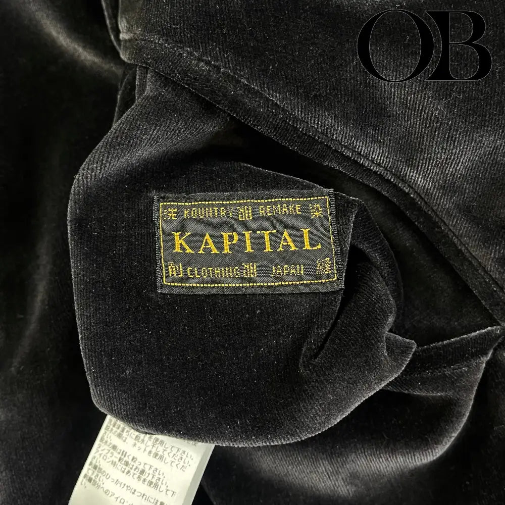 Kapital Sulfur Dyed Velvet Toro Toro Souvenir Jacket