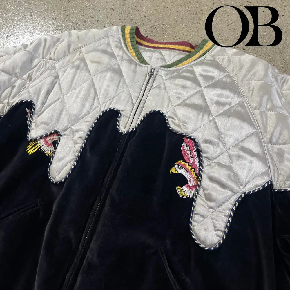 Kapital Sulfur Dyed Velvet Toro Toro Souvenir Jacket