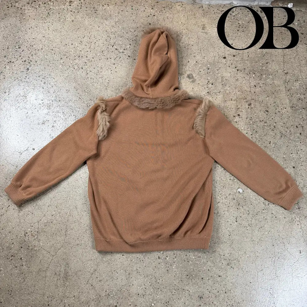 Loewe Cashmere Fur Trim Hoodie XS tops