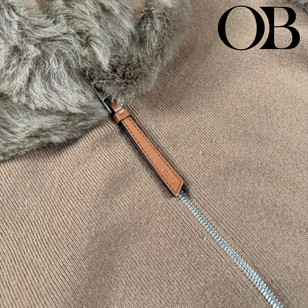 Loewe Cashmere Fur Trim Hoodie XS tops