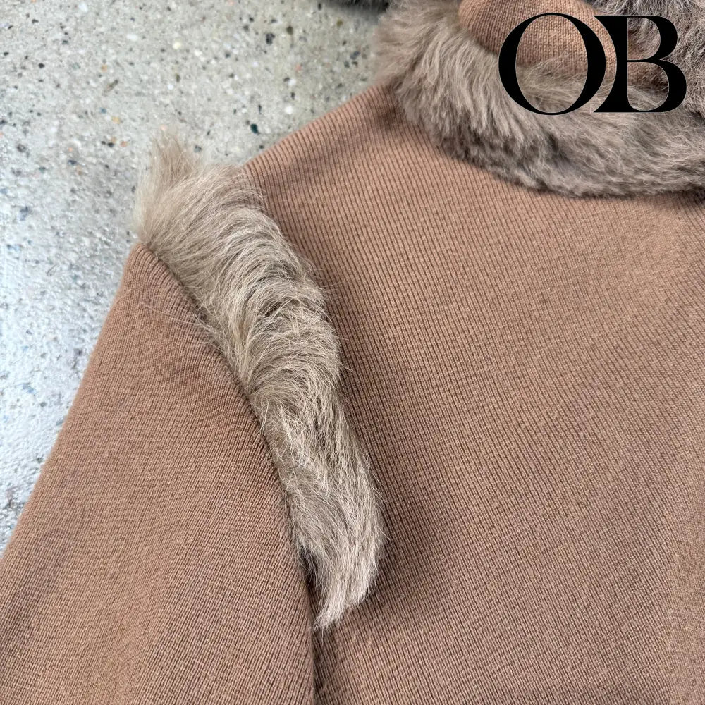 Loewe Cashmere Fur Trim Hoodie XS tops