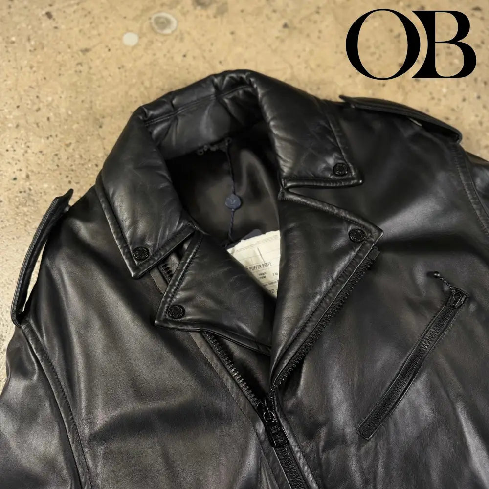 Louis Vuitton Leather Puffer Perfecto Jacket XL / Black