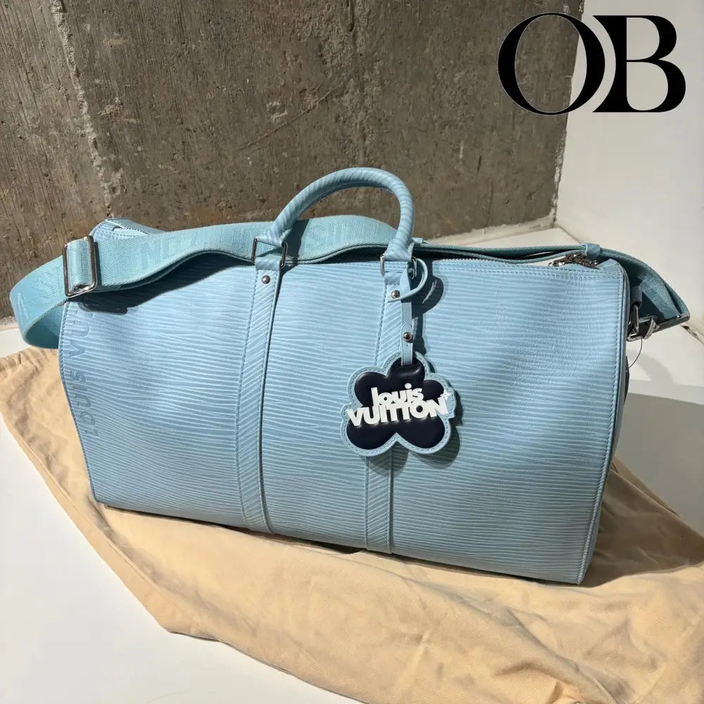Louis Vuitton X Tyler the Creator Keepall Bandouliere 50 LightBlue