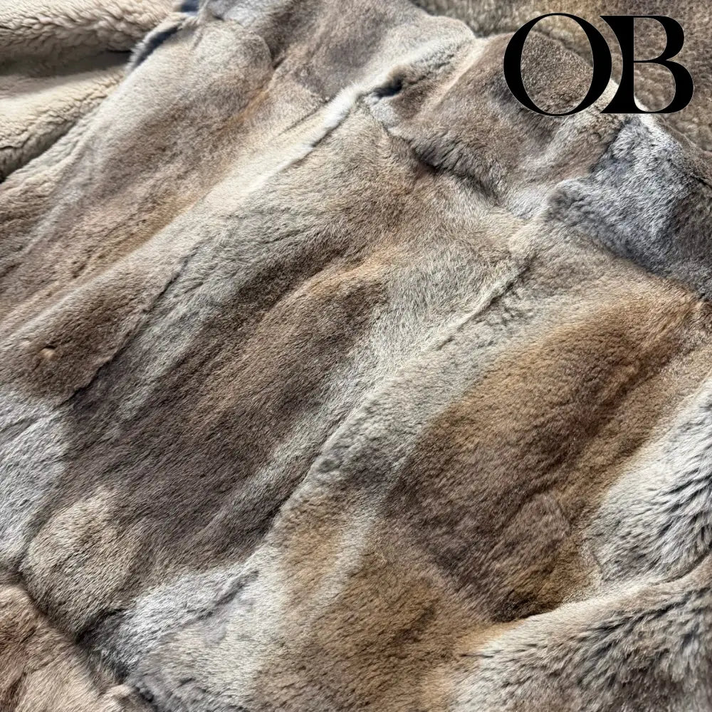 Maison Margiela Multi-Fur Coat 48 tops