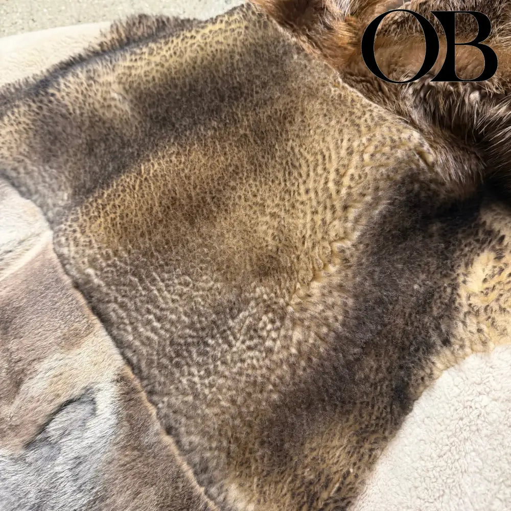 Maison Margiela Multi-Fur Coat 48 tops