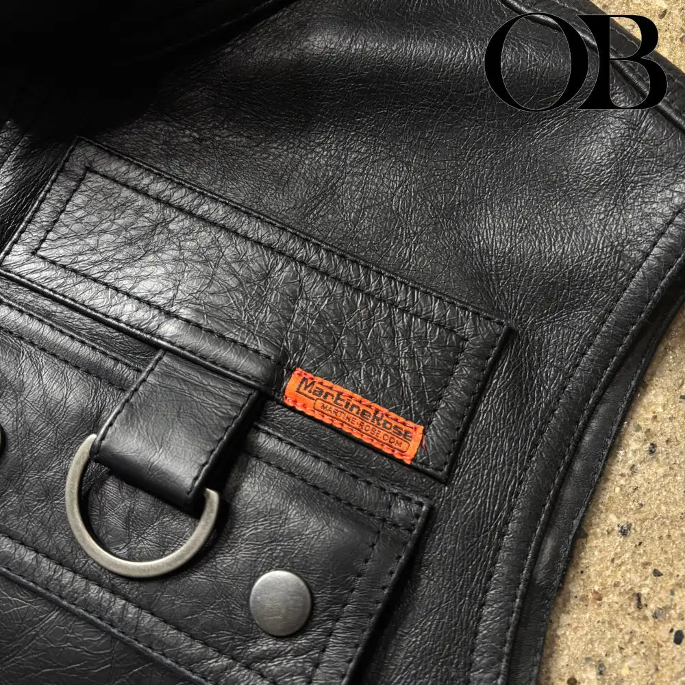Martine Rose Leather Cargo Vest