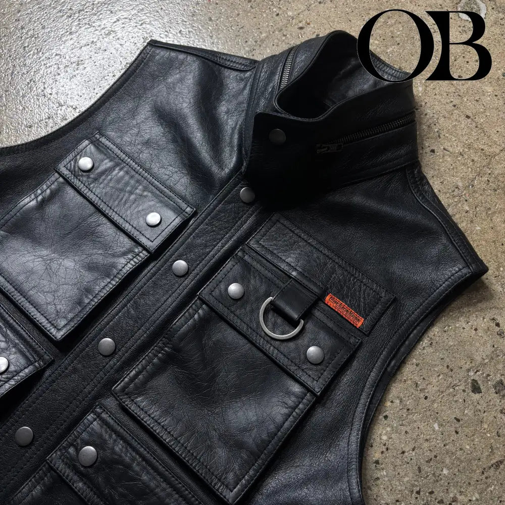 Martine Rose Leather Cargo Vest