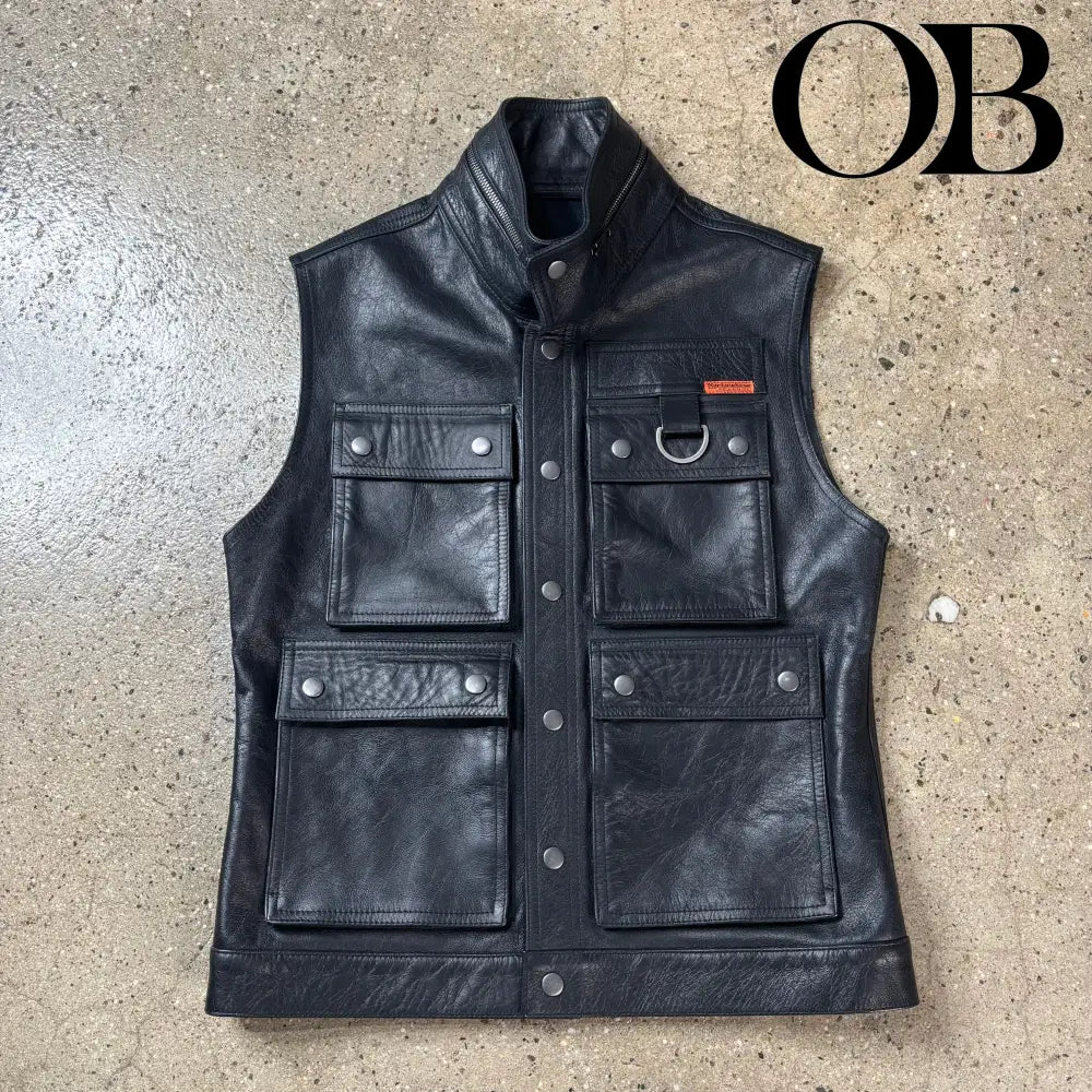 Martine Rose Leather Cargo Vest