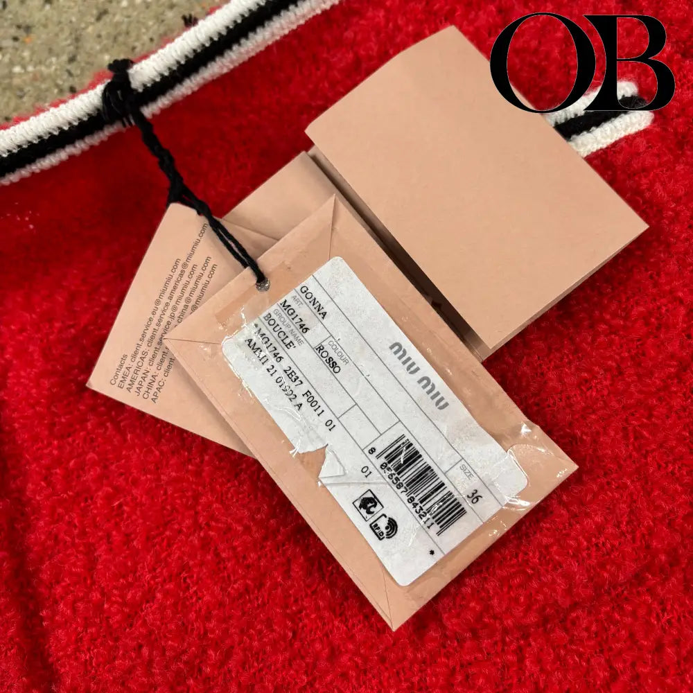 Miu Miu Boucle Skirt 36 bottoms