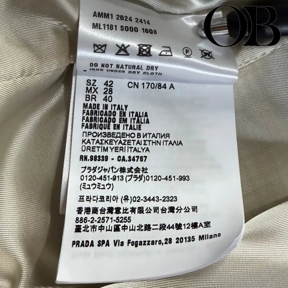 Miu Miu Gingham Check Jacket 42 tops