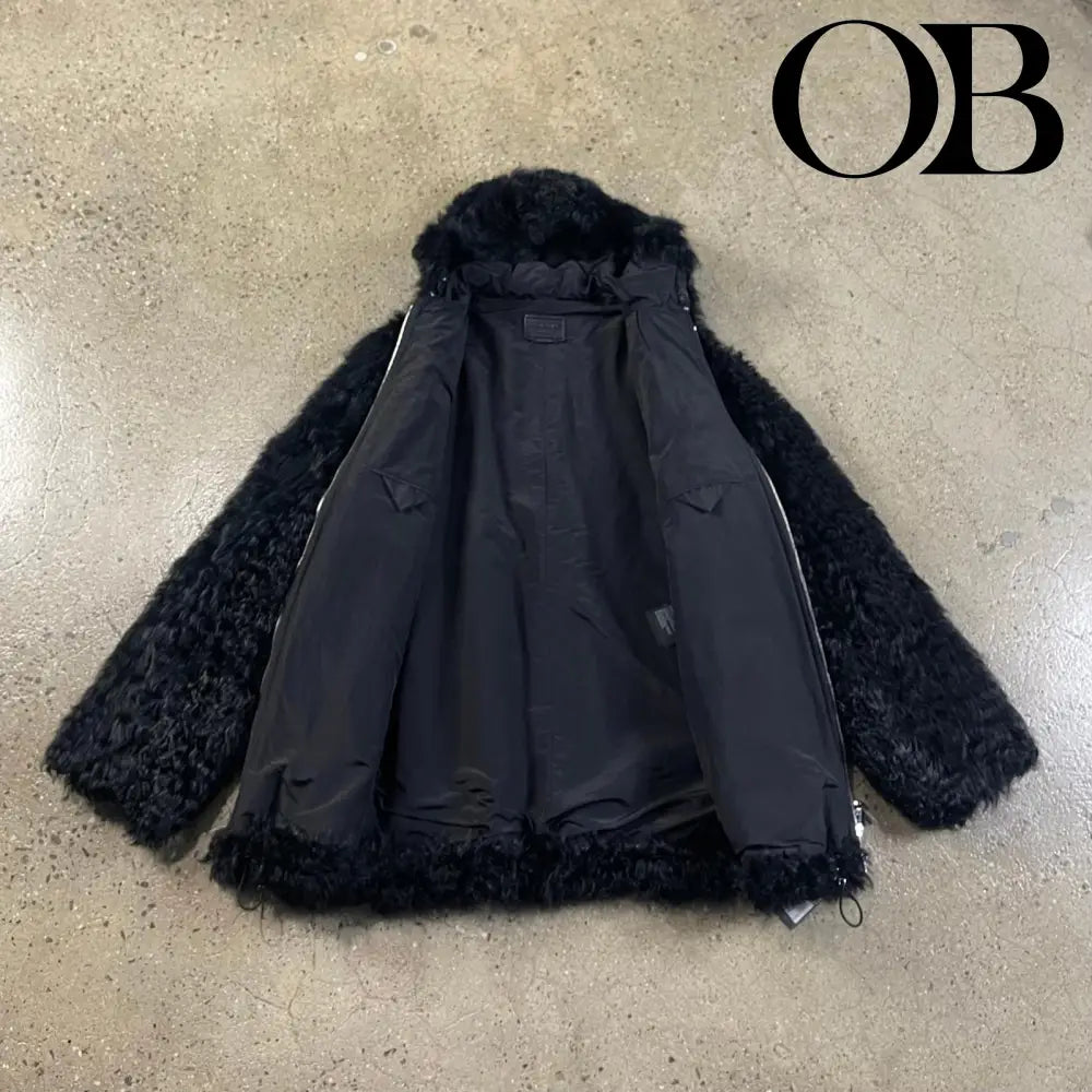 Prada Kalgan Fur Jacket XXL / Black