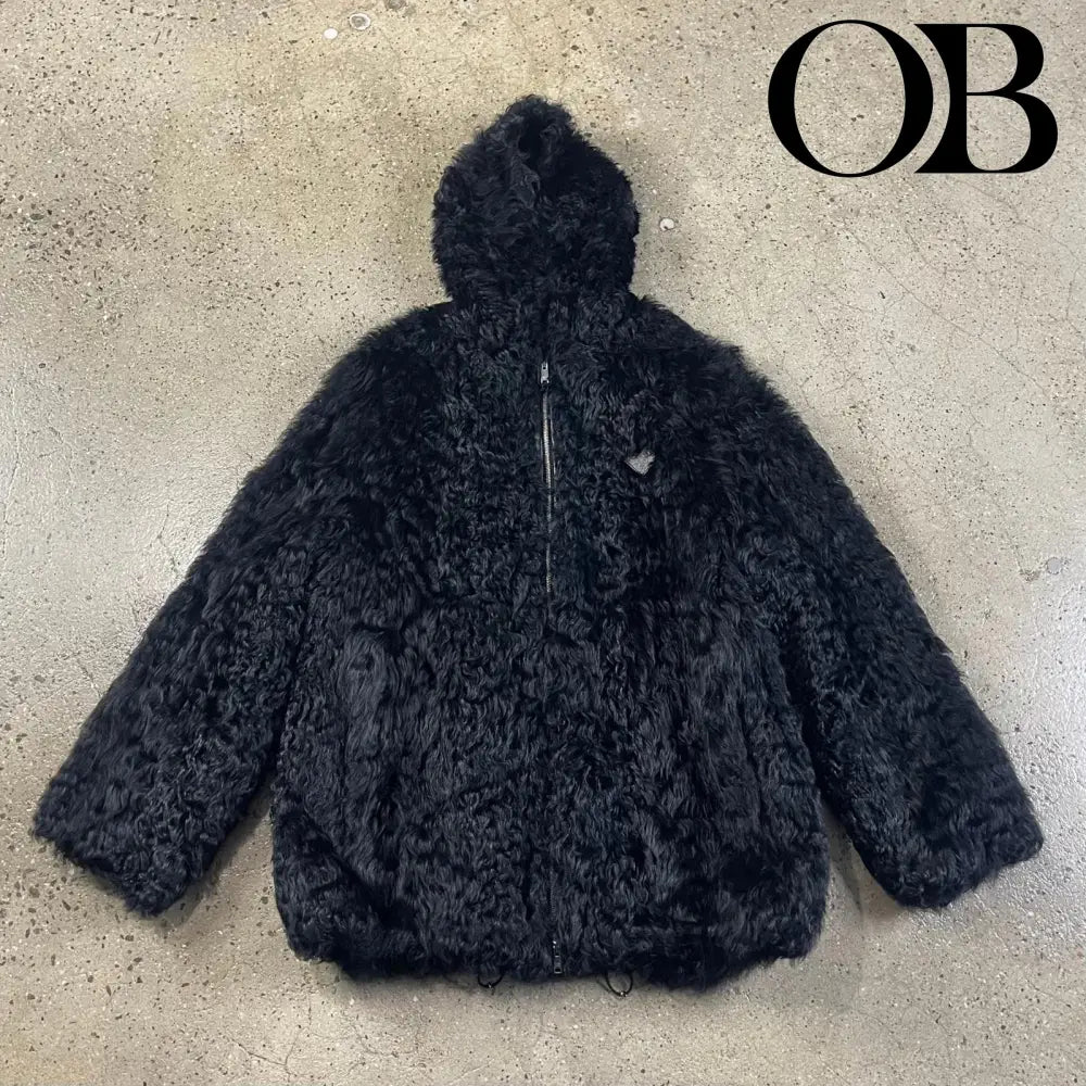 Prada Kalgan Fur Jacket XXL / Black
