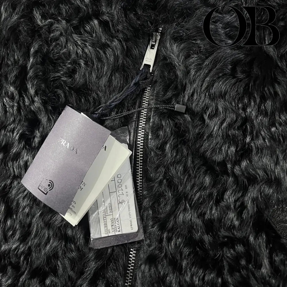 Prada Kalgan Fur Jacket XXL / Black