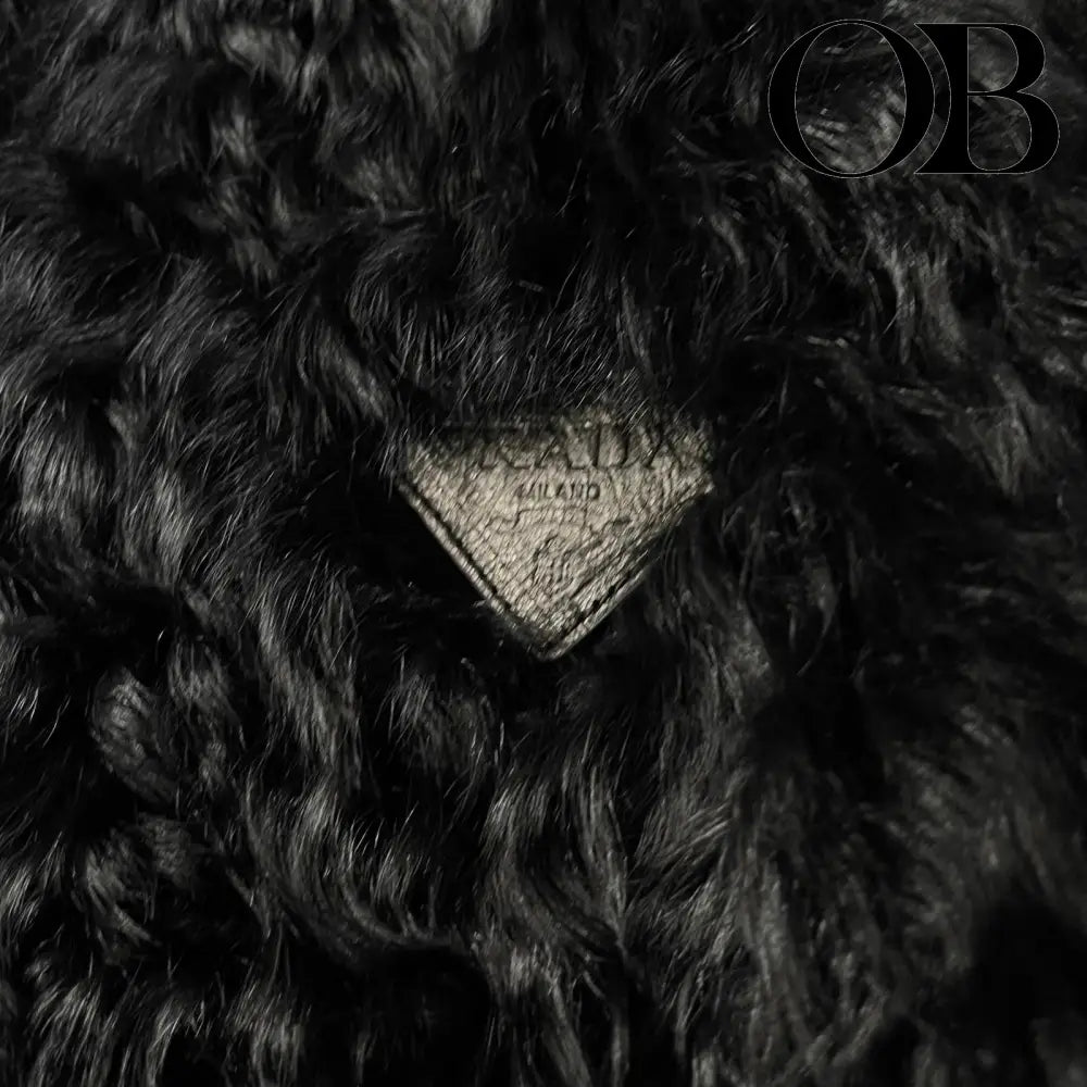 Prada Kalgan Fur Jacket XXL / Black