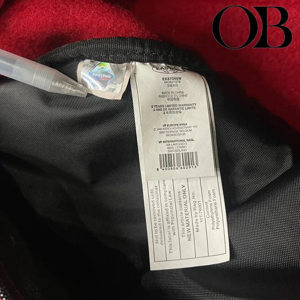 Raf Simons EastPak Wool Bookbag