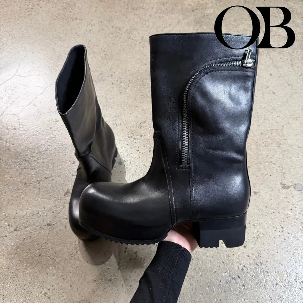Rick Owens Bauhaus Balast Pull-On Boots 44 footwear
