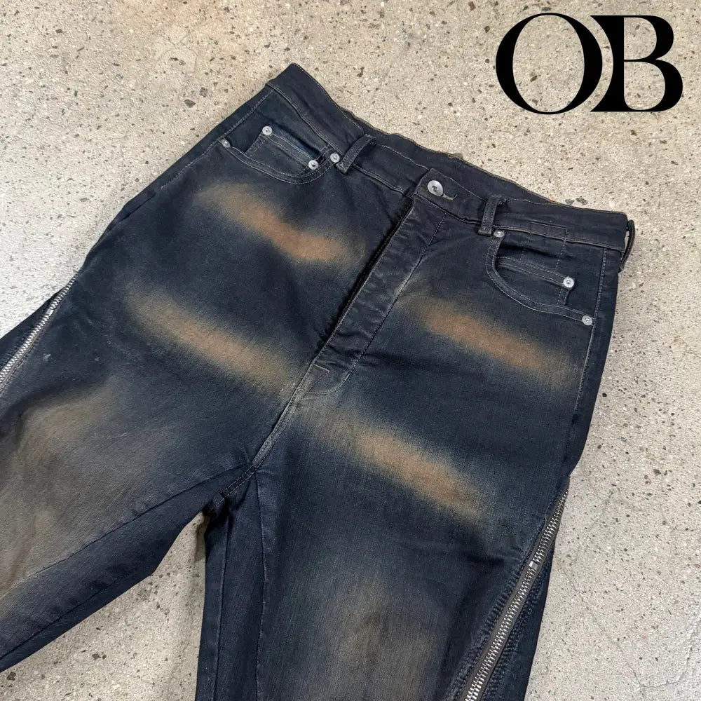 Rick Owens Bolan Flared Banana Jeans 34 bottoms