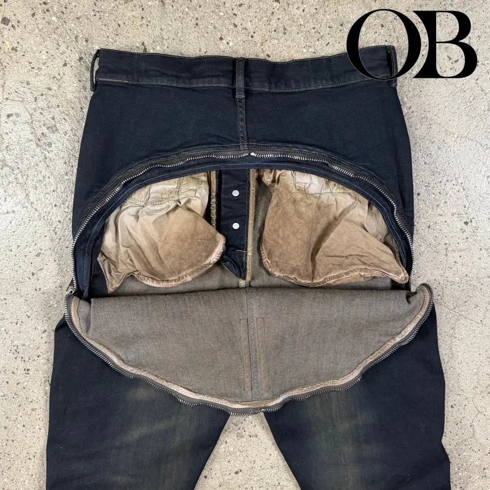 Rick Owens Bolan Flared Banana Jeans 34 bottoms