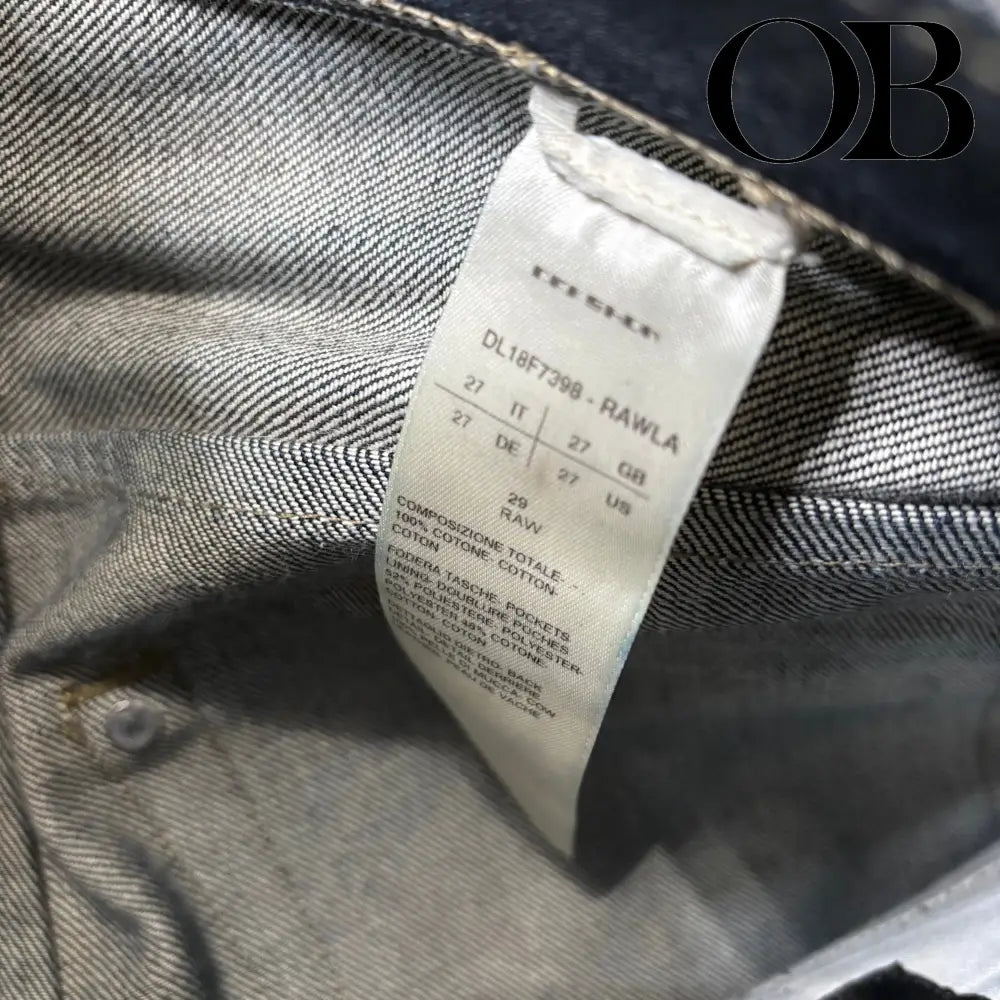 Rick Owens Collapse Cut Jeans 27 bottoms