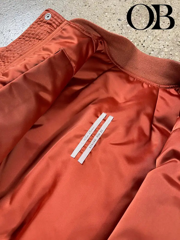 Rick Owens Cropped Bomber Jacket