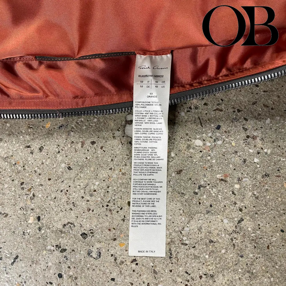 Rick Owens Cropped Bomber Jacket