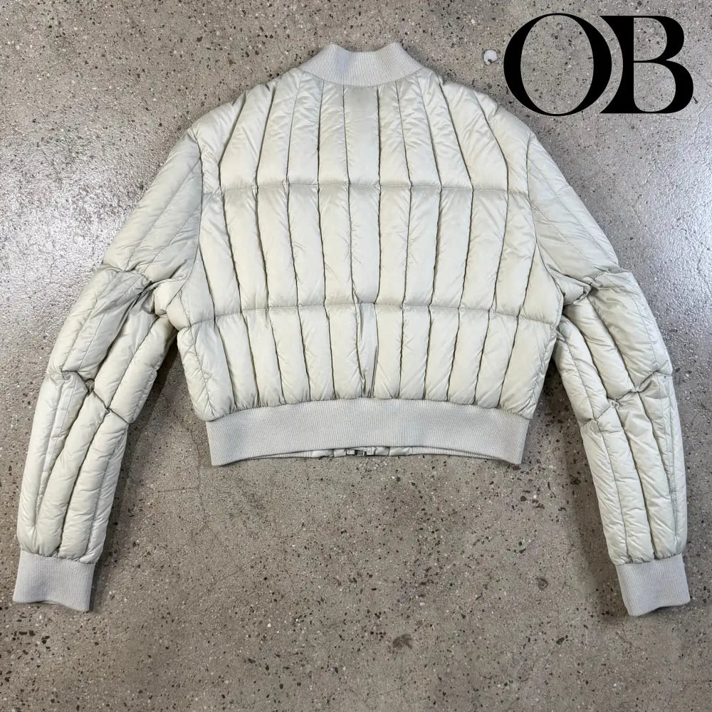 Rick Owens Fog Cropped Bomber Jacket 46 tops