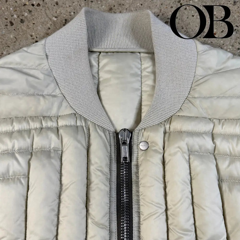 Rick Owens Fog Cropped Bomber Jacket 46 tops