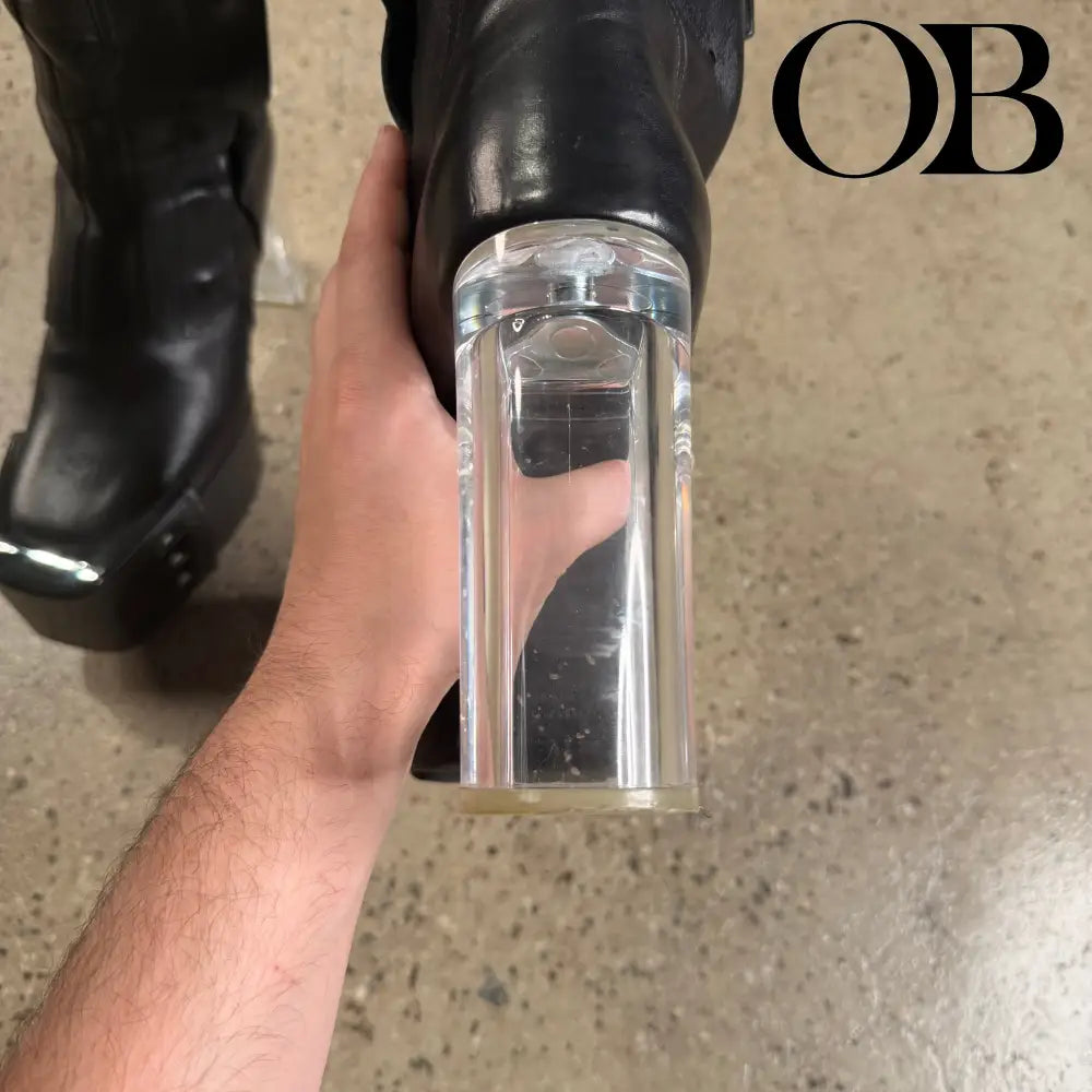 Rick Owens Fogpocket Beveled Kiss Boot 42 footwear