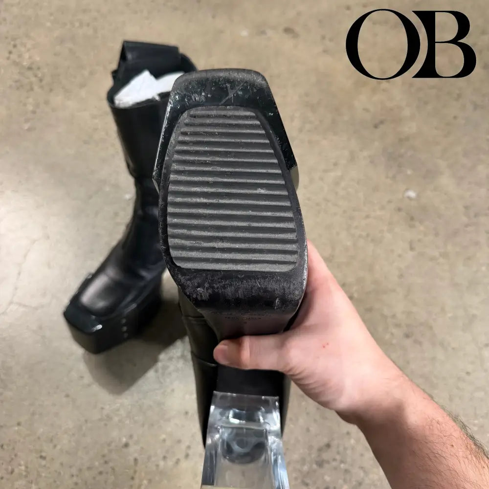 Rick Owens Fogpocket Beveled Kiss Boot 42 footwear