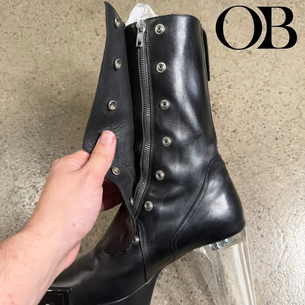 Rick Owens Fogpocket Beveled Kiss Boot 42 footwear