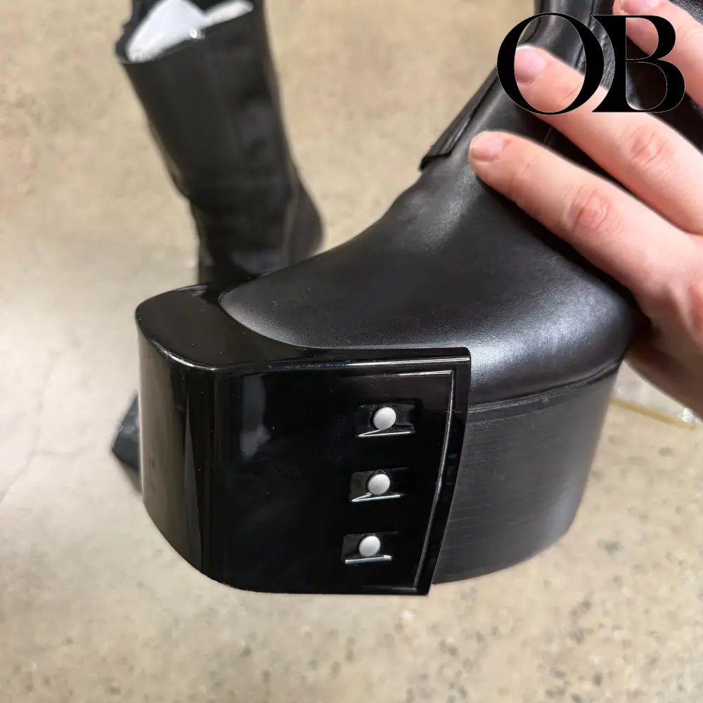 Rick Owens Fogpocket Beveled Kiss Boot 42 footwear