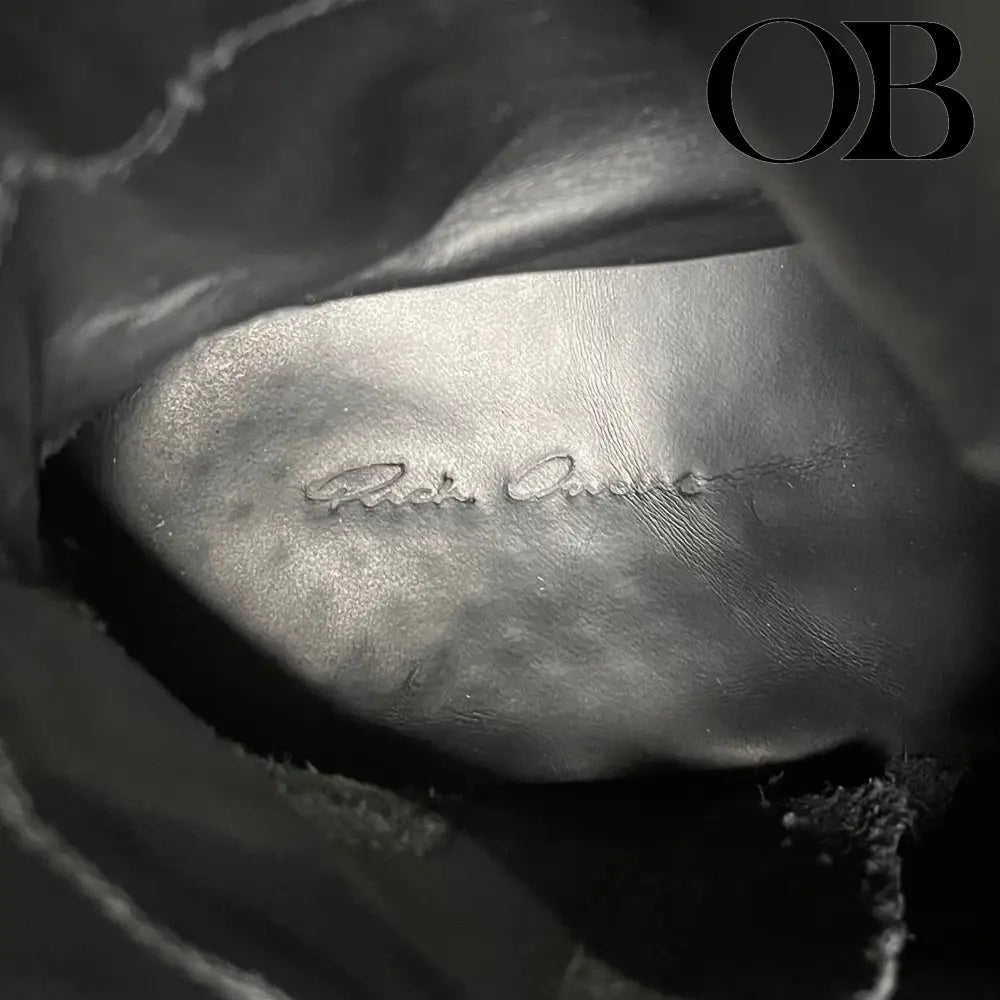 Rick Owens Geobasket (Black/White) 43 footwear