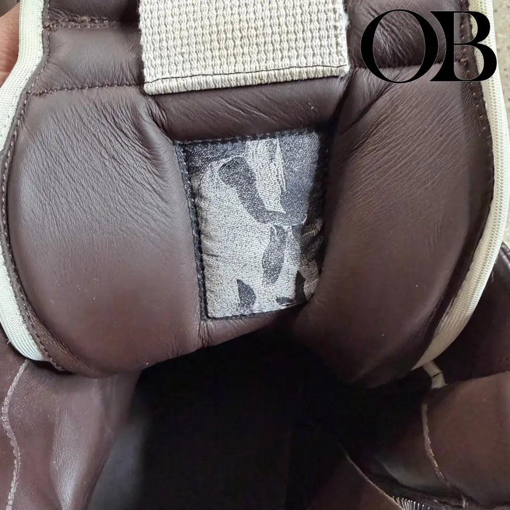 Rick Owens Geobasket Sneakers (Brown) 44 footwear