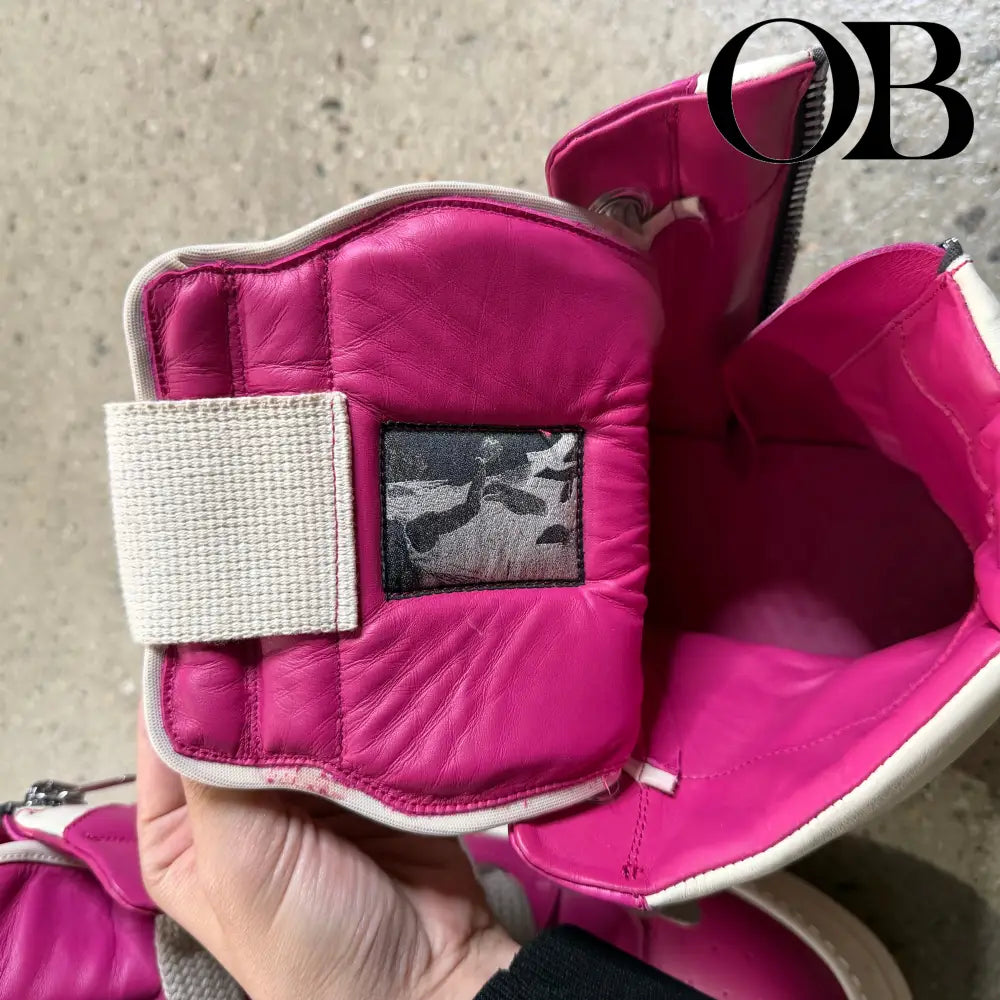 Rick Owens Geobasket Sneakers (Pink) 44 footwear