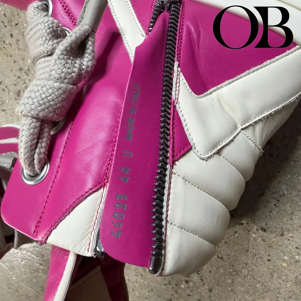 Rick Owens Geobasket Sneakers (Pink) 44 footwear