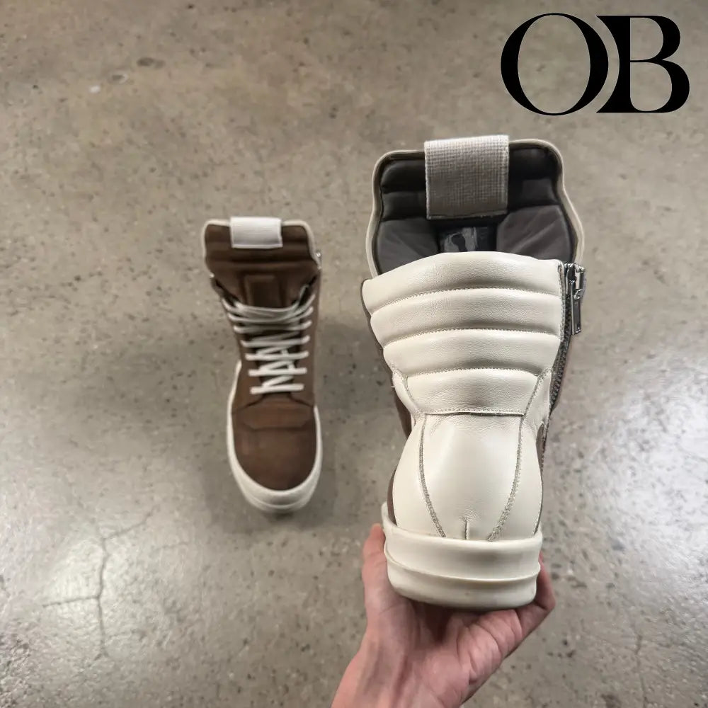 Rick Owens Geobaskets (Brown Suede) 43 footwear