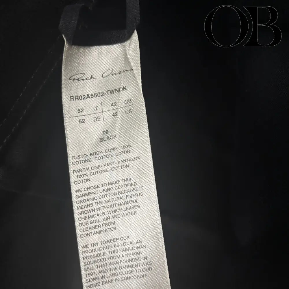 Rick Owens Geth Oversized Jumpsuit