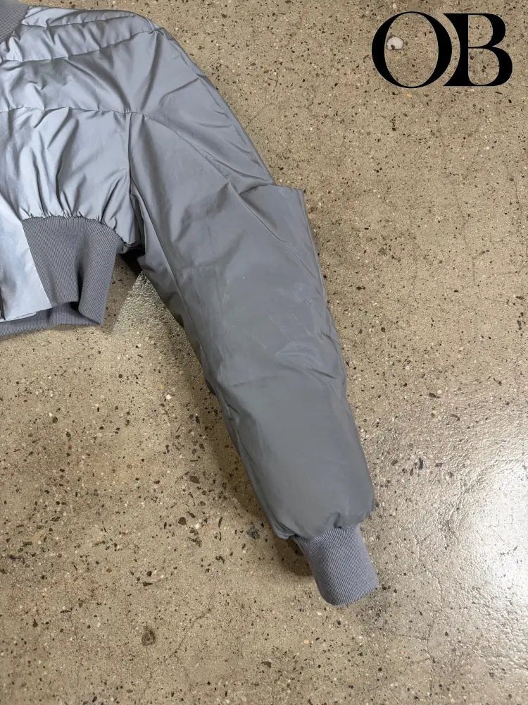 Rick Owens Girdered Cropped Bomber Jacket 40 outerwear