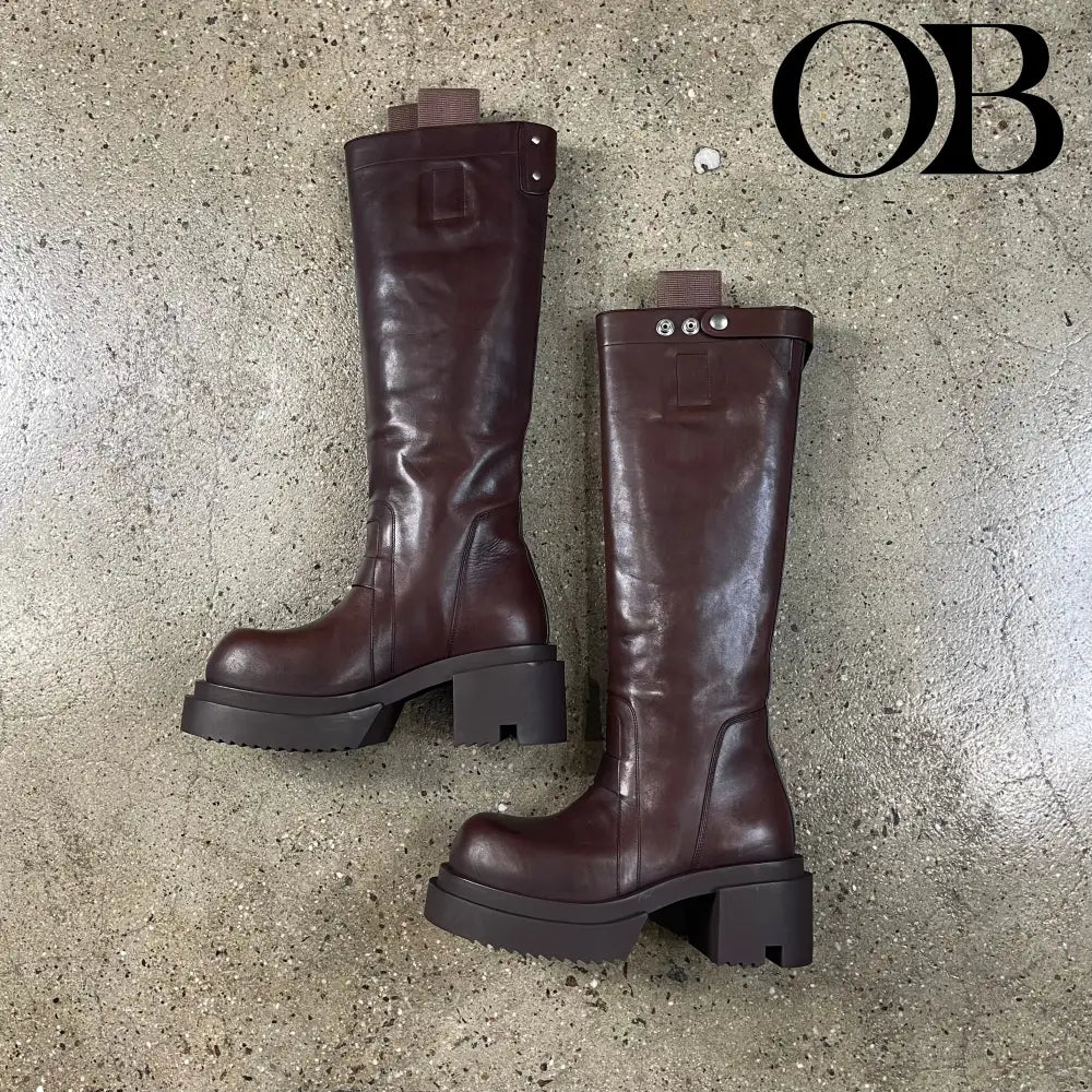 Rick Owens  High-Top Bogun Boots 