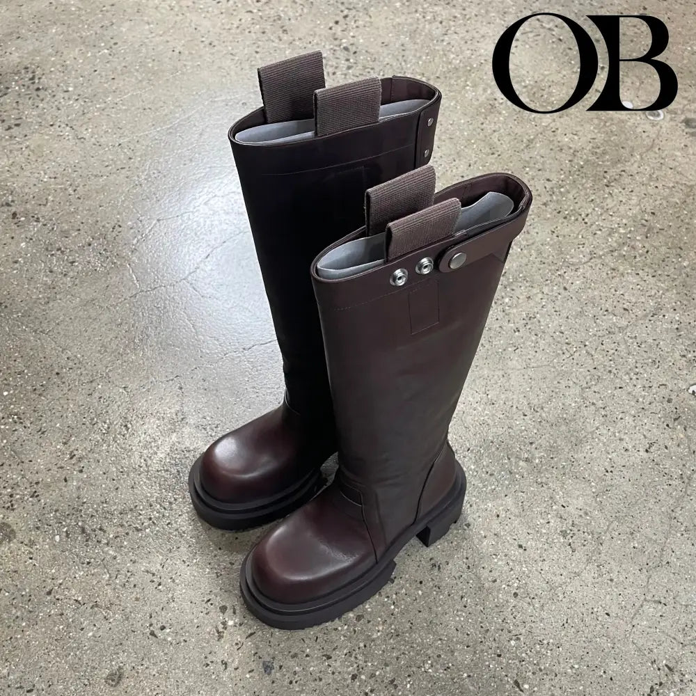 Rick Owens  High-Top Bogun Boots 