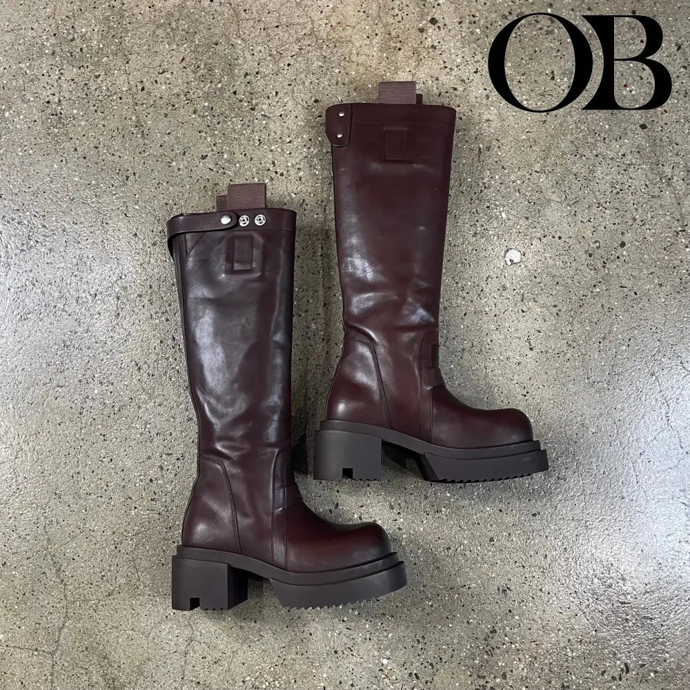 Rick Owens  High-Top Bogun Boots 