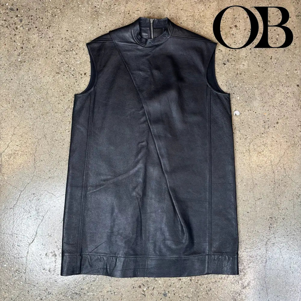 Rick Owens Leather Runway Vest M tops