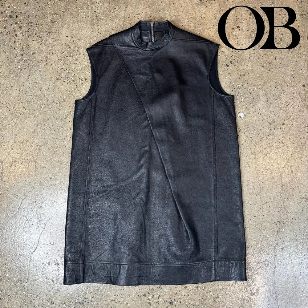 Rick Owens Leather Runway Vest M tops