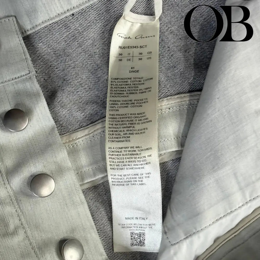 Rick Owens Painted Bolan Jeans 30 bottoms