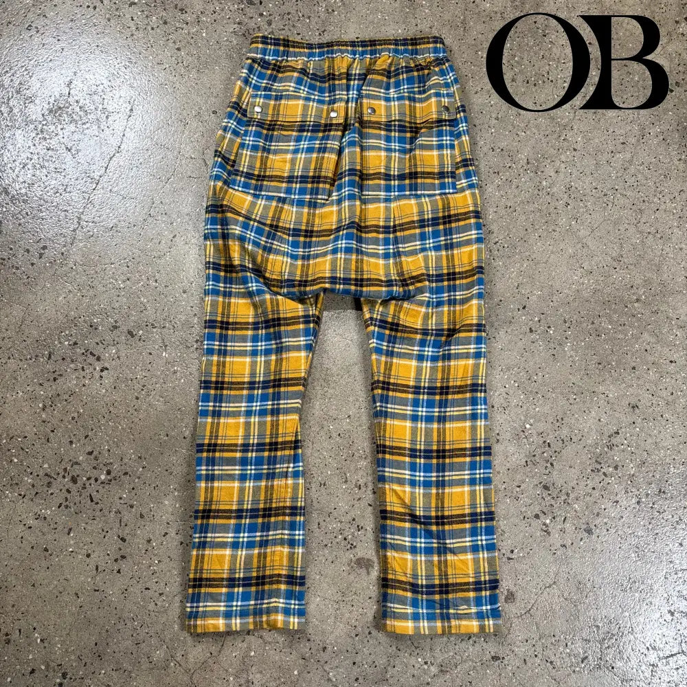 Rick Owens Plaid Trousers 48 bottoms