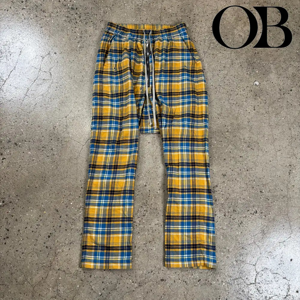 Rick Owens Plaid Trousers 48 bottoms