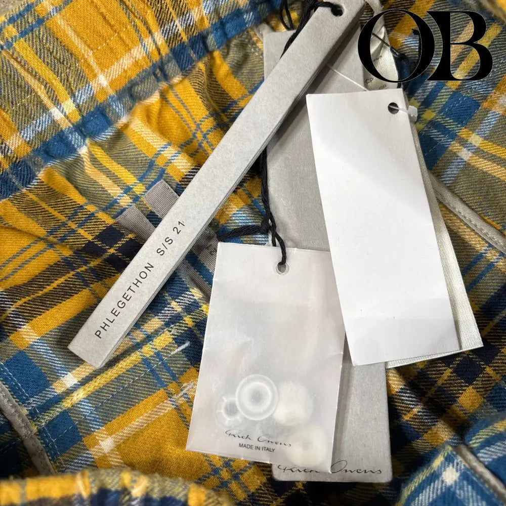 Rick Owens Plaid Trousers 48 bottoms