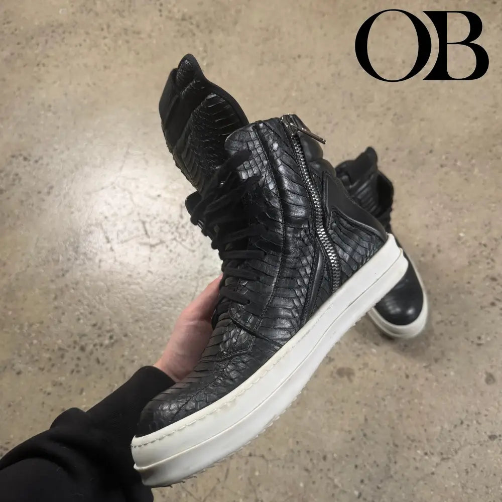 Rick Owens Python Geobaskets 42 footwear